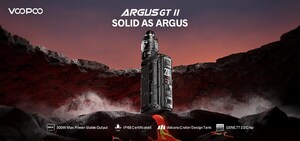 VOOPOO Unveils Its New Argus GT II Mod that Dazzles E-Cigarette Users with Excellent Vaping Experience and Exquisite Design