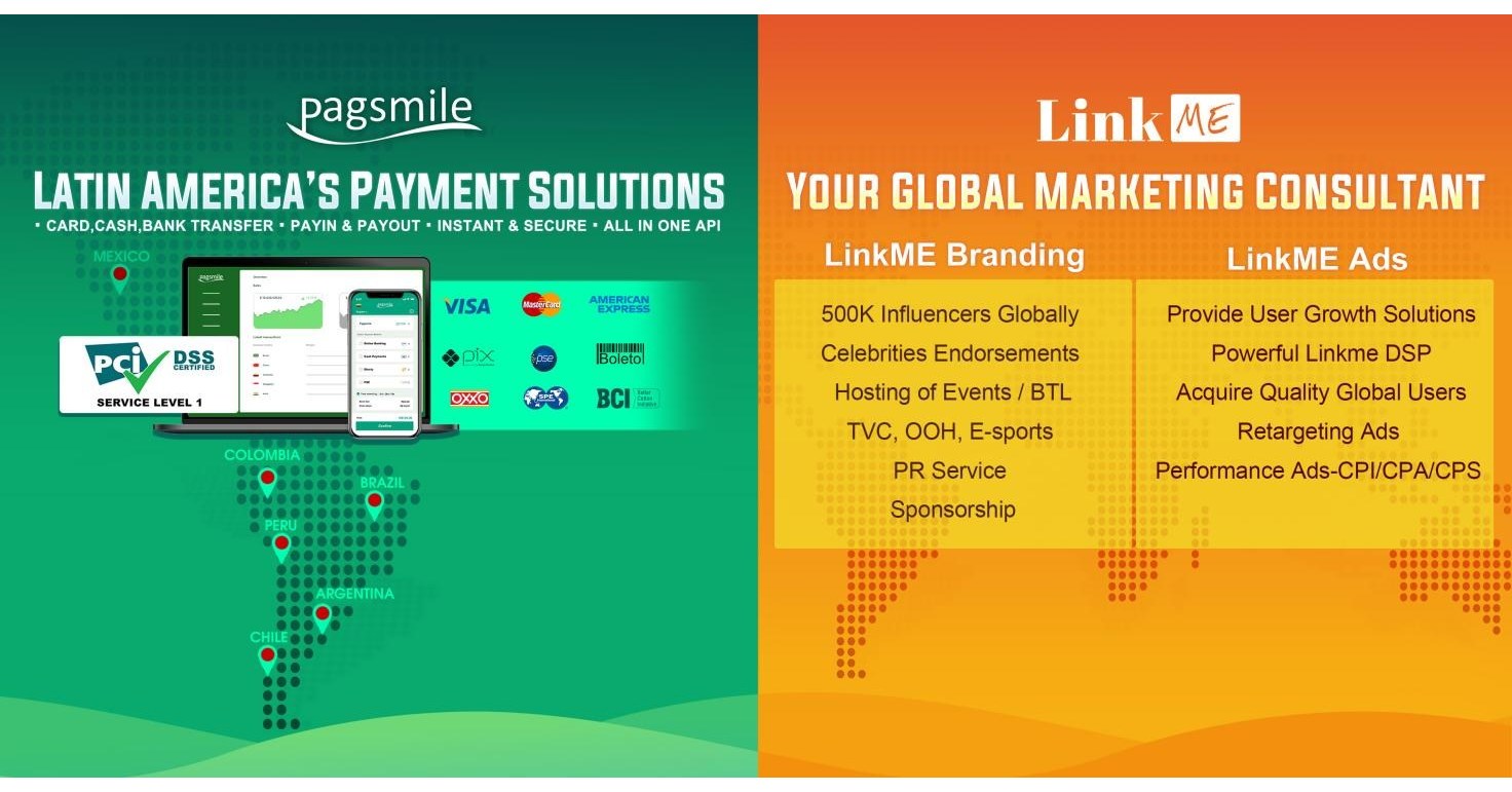 Pagsmile e LinkME apresentam solu&ccedil;&otilde;es seguras e protegidas na ICE London 2022