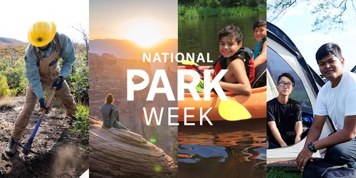 The National Park Service and the National Park Foundation invite all to explore and enjoy national parks during National Park Week.

Photo credits for the collage (from left to right): Mesa Verde National Park - Jeremy Wade Shockley/NPF; Canyonlands National Park - Zach Betten/Unsplash; Saint Croix National Scenic Riverway - Gary Norend; Governors Island National Monument - Young Masterminds Initiative.
