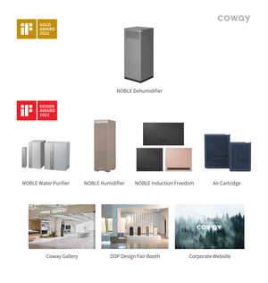 Coway remporte 8 iF Design Awards 2022