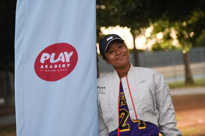 Naomi Osaka visits Play Academy with Naomi Osaka program in Carson, Los Angeles. | Credit: Getty Images for Laureus