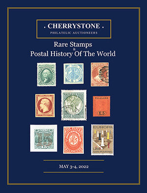 Cherrystone Auctions to Hold Public Auction of Rare Stamps and Postal History of the World