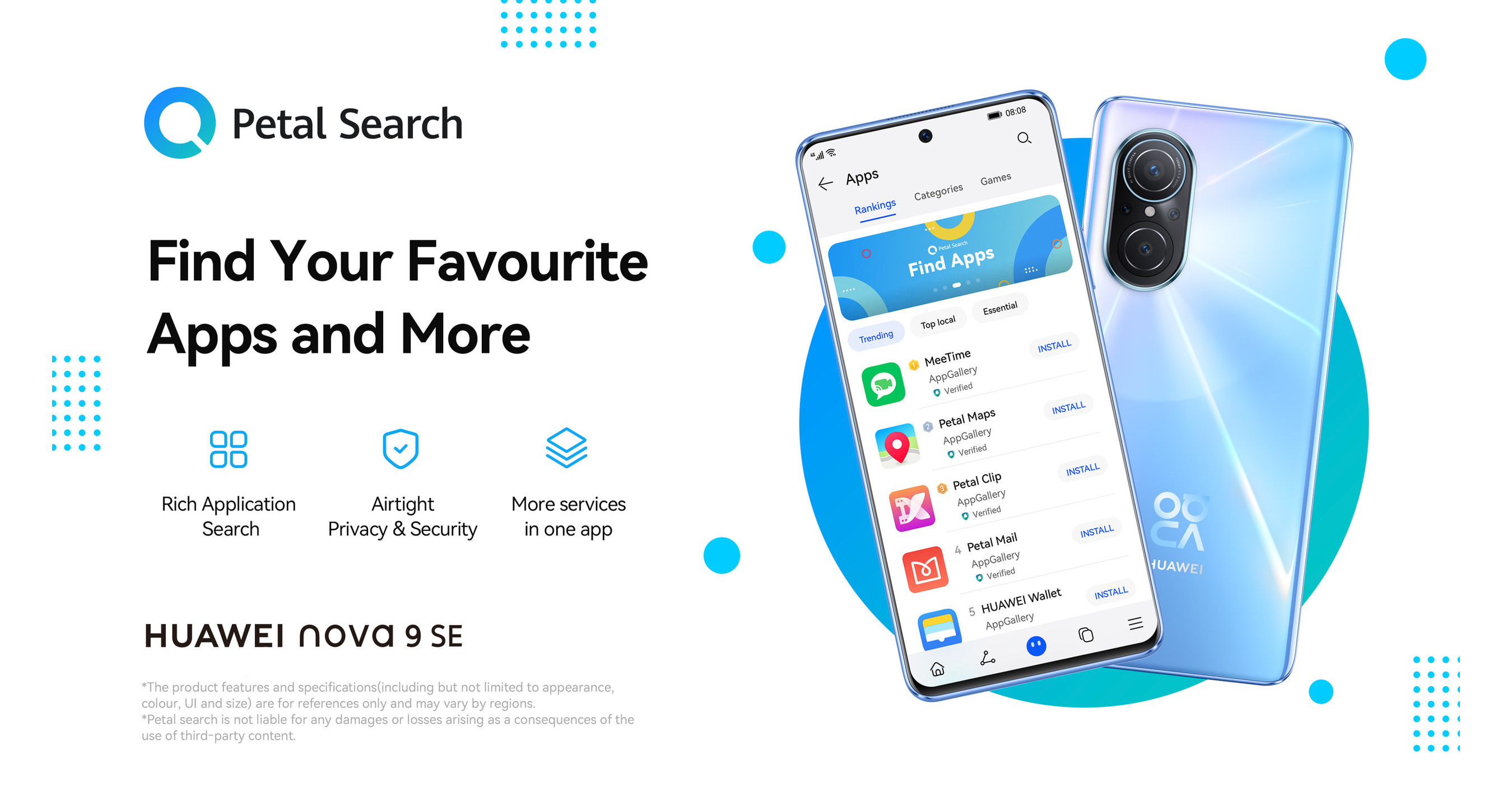 Tenha mais experi&ecirc;ncias utilizando o Petal Search no rec&eacute;m-lan&ccedil;ado HUAWEI Nova 9 SE