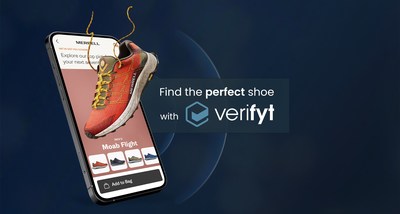 Verifyt® is the fit scan technology to power Merrell’s beta version of Merrell Shoe Advisor™ mobile application.