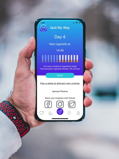 cigarette quitting app Quit My Way™: Solving The Global Quit Smoking Problem