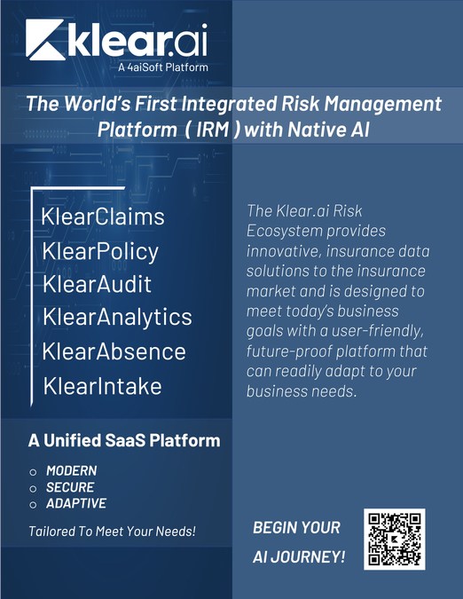 The 2022 RMIS Report Spotlights Klear.ai's Unique AI-Native Approach to Enhance P&C Claims and Risk Management - Vimarsana News
