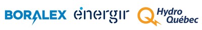Logos Boralex, Énergir et Hydro-Québec (Groupe CNW/Hydro-Québec)