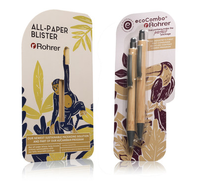 Rohrer is STEPPING UP SUSTAINABILITY EFFORTS with the introduction of its new All-Paper Blister and ecoCombo® eco-friendly packaging solutions.