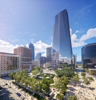 The Republic Austin | Office Tower at 401 West 4th Street | Rendering courtesy of Neoscape.