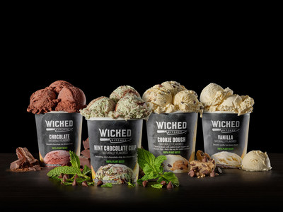 Wicked Kitchen's new plant-based pint-size ice creams in four flavors including: Vanilla, Chocolate, Mint Chocolate Chip, and Cookie Dough.