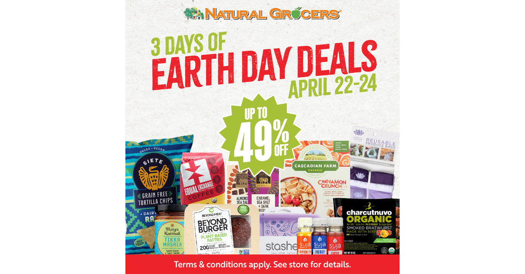 Celebrate Earth Day with Natural Grocers® April 22nd 24th