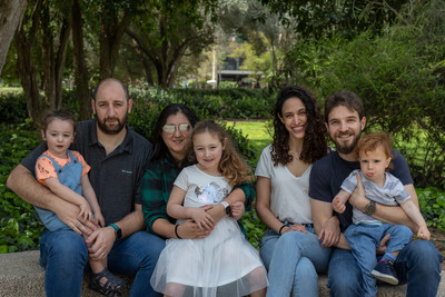 Briya co-founders Guy Tish and David Lazerson with their families. To learn more about Briya visit www.Briya.com