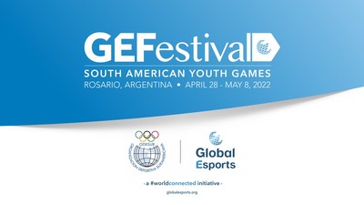 In the lead-up to the South American Esports Championships, the Global Esports Federation will feature the GEFestival – a dynamic celebration of esports culture and community esports activation – at the South American Youth Games at Rosario, Argentina from April 28 – May 8, 2022. (PRNewsfoto/Global Esports Federation)