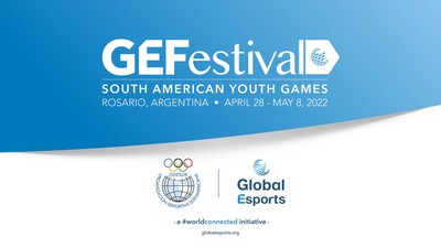 No período que antecede o Campeonato Sul-Americano de e-sports, a Global Esports Federation apresentará o GEFestival – uma celebração dinâmica da cultura dos e-sports e ativação da comunidade de e-sports – nos Jogos Sul-Americanos da Juventude em Rosário, na Argentina, de 28 de abril a 8 de maio de 2022. (PRNewsfoto/Global Esports Federation)