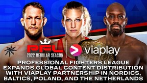 PROFESSIONAL FIGHTERS LEAGUE EXPANDS GLOBAL CONTENT DISTRIBUTION WITH VIAPLAY PARTNERSHIP IN NORDICS, BALTICS, POLAND, AND THE NETHERLANDS