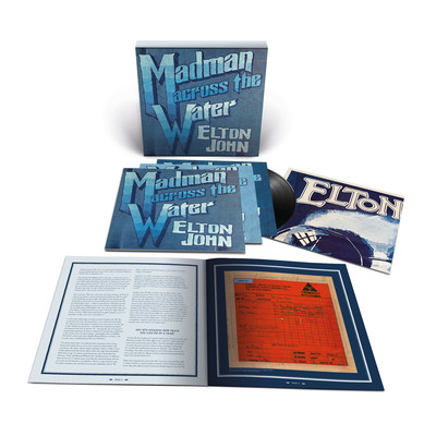 UMe today announces the 50th-anniversary reissue of Elton John’s Madman Across The Water. Available to pre-order now on stunning 3-CD and 1 Blu-ray Super Deluxe Box Set, 4-LP, 1-LP Limited Edition colored vinyl and 2-CD formats, the album will be released on June 10.