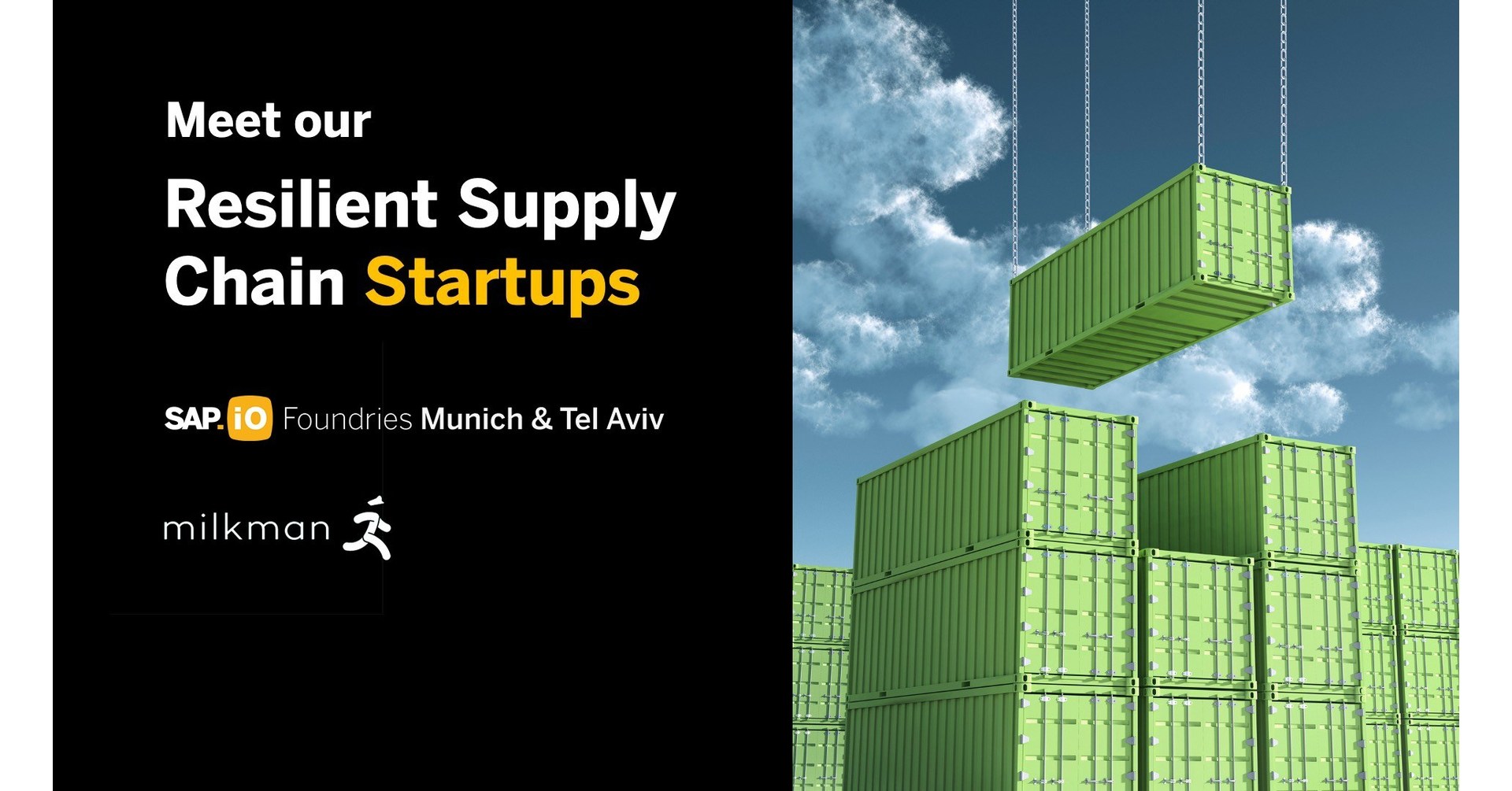 Milkman Technologies Joins the Resilient Supply Chain Startup Program for SAP.iO Milkman Technologies Joins the Resilient Supply Chain Startup Program for SAP.iO