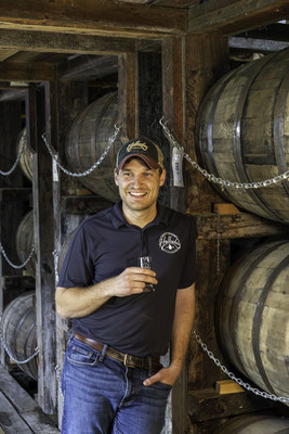 Kyle Merklein, Master Distiller at the Holladay Distillery in Weston, Missouri