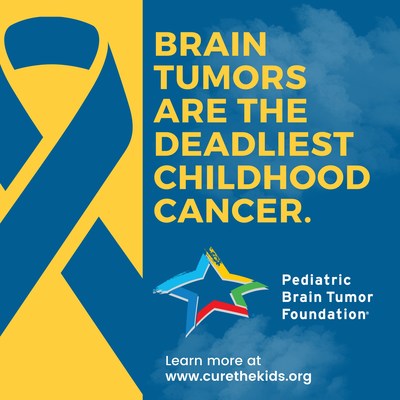 More children die from brain tumors than any other cancer; those who survive must navigate a lifetime of side effects. The Pediatric Brain Tumor Foundation (www.curethekids.org/stay-connected) is the largest patient advocacy funder of pediatric brain tumor research and leading champion for families and survivors, providing patients, caregivers, and siblings with information, financial assistance, and a community of support from the moment symptoms start, through diagnosis, treatment, and beyond. (PRNewsfoto/Pediatric Brain Tumor Foundation)