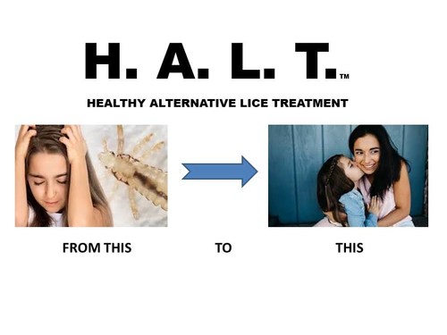 H. A. L. T. HEALTHY ALTERNATIVE LICE TREATMENT UTILIZES EXCITING NEW PATENTED TECHNOLOGY