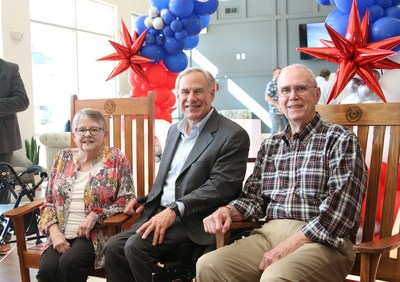 Texas Governor Greg Abbott at the Arella on Jones Grand Opening in Houston, Texas.