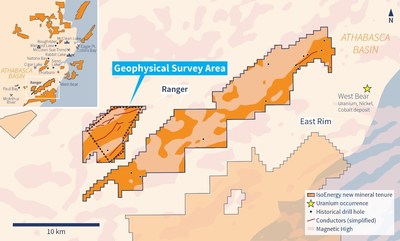 Figure 6 – Ranger Survey Area (CNW Group/IsoEnergy Ltd.)