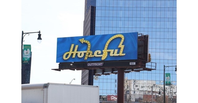 WITH THE GOAL OF RAISING MONEY FOR HUMAN RIGHTS ACTIVISTS AND JOURNALISTS IN UKRAINE, BILLBOARDS WITH THE WORD "HOPEFUL' LIGHT UP PHILADEPHIA HIGHWAYS - Vimarsana News