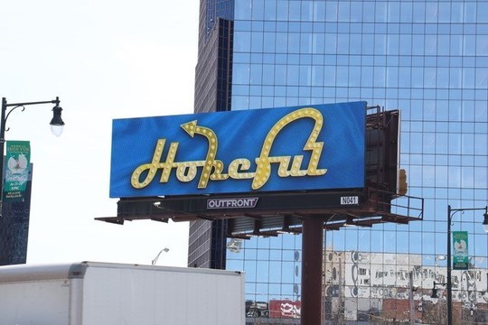 WITH THE GOAL OF RAISING MONEY FOR HUMAN RIGHTS ACTIVISTS AND JOURNALISTS IN UKRAINE, BILLBOARDS WITH THE WORD "HOPEFUL' LIGHT UP PHILADEPHIA HIGHWAYS - Vimarsana News