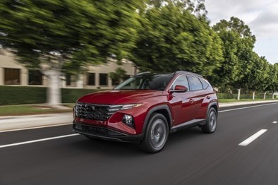 The 2022 Hyundai Tucson is photographed in Irvine, Calif., on Nov. 9, 2020.