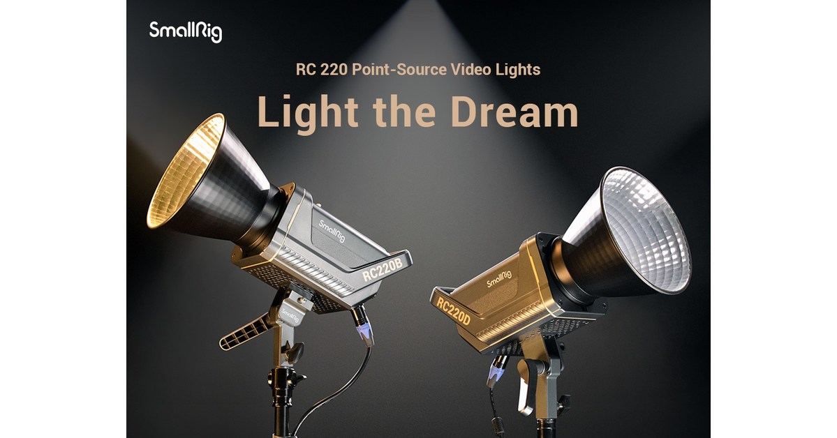 Les nouvelles lampes vid&eacute;o &agrave; source ponctuelle RC 220 de SmallRig offrent une qualit&eacute; exceptionnelle, des performances puissantes et un contr&ocirc;le total de la lumi&egrave;re