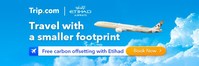'Travel with a smaller footprint' - Trip.com and Etihad offer travellers free flight carbon...