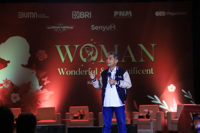 Sunarso, BRI President Director at Wonderful and Magnificent (WOMAN) event on April 21, 2022 (PRNewsfoto/PT Bank Rakyat Indonesia Tbk (BRI))