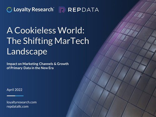 Loyalty Research Center and Rep Data Release eBook, “A Cookieless World: The Shifting MarTech Landscape”