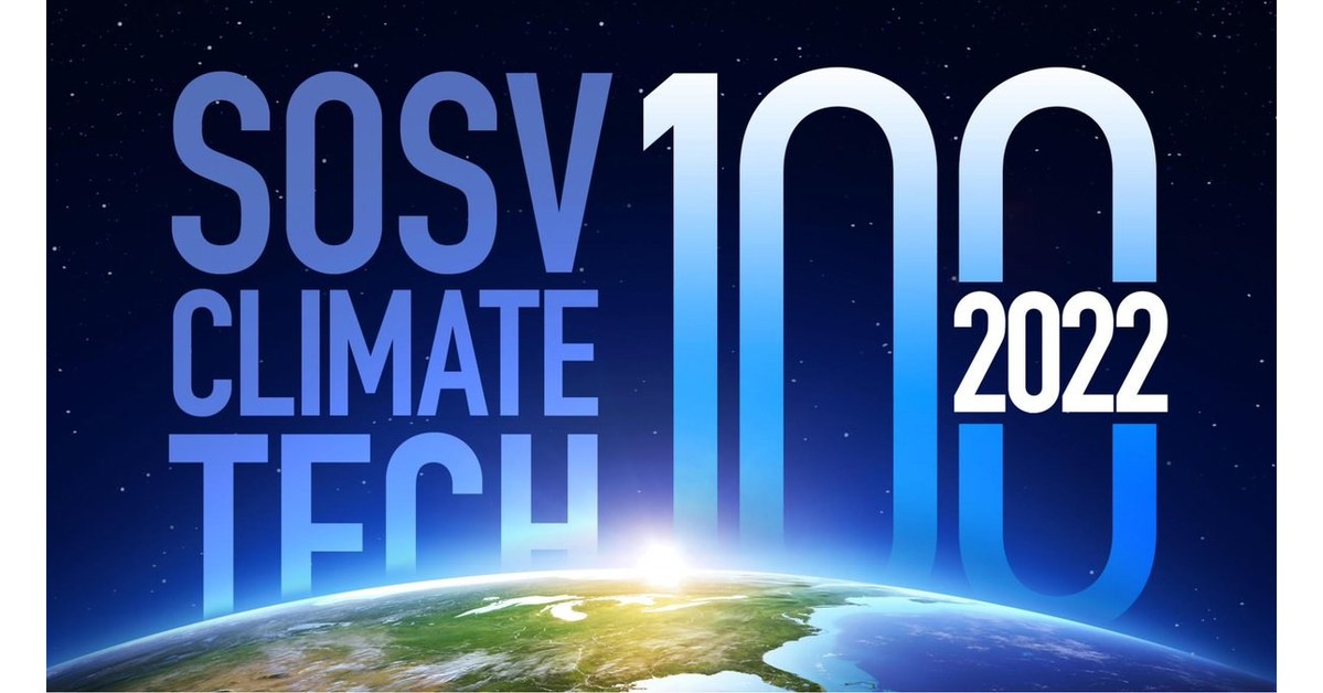 SOSV RELEASES CLIMATE TECH 100 LIST FOR 2022