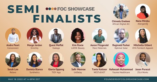 The 2022 Founders of Color Showcase semifinalists.