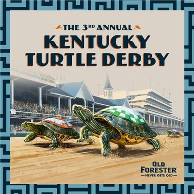 The 3rd Annual Old Forester Kentucky Turtle Derby will be broadcast on May 7th at 4 p.m. EST, on the Old Forester YouTube channel.