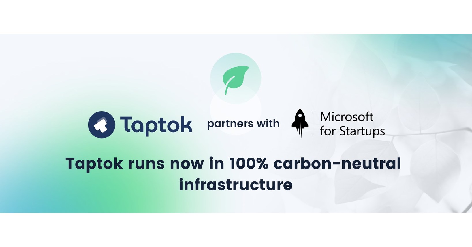 Taptok Goes Carbon-Neutral in Partnership with Microsoft For Startups - Vimarsana News