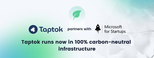 Taptok runs now in a 100% carbon-neutral infrastructure