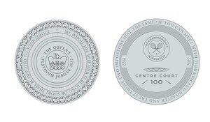 Unique platinum coins to be used at Wimbledon to mark Jubilee celebrations and Centre Court tennis centenary