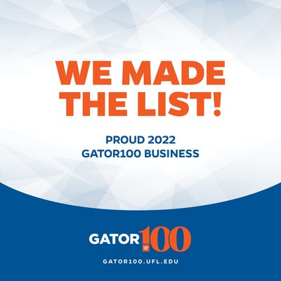 We are honored to place #9 on the Gator100. To learn more about Invisors visit invisors.com.