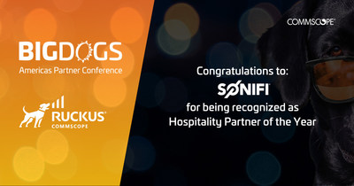 At its 2022 RUCKUS BIG DOGS Americas partner conference, Ruckus Networks presented SONIFI with its “Hospitality Partner of the Year” award.