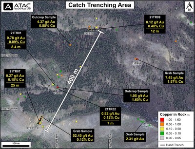 Catch Outcrop and Trench Sampling (CNW Group/ATAC Resources Ltd.)