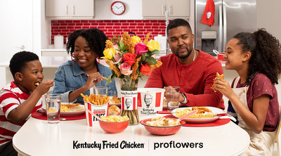 Celebrate mom like never before with the Kentucky Fried Buckquet from KFC and Proflowers! It’s the perfect gift for the moms in your life, and a perfect conversation piece for when you gather to enjoy KFC’s Sides Lovers Meal – a Finger Lickin’ Good meal that comes with three large sides to allow everybody to get the side of their choice. (PRNewsfoto/Kentucky Fried Chicken)