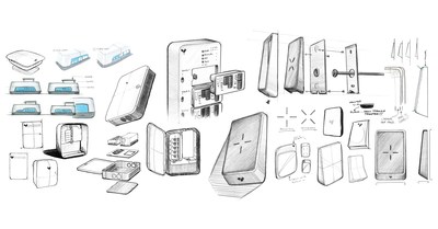 Product sketches of Verkada's Access Control