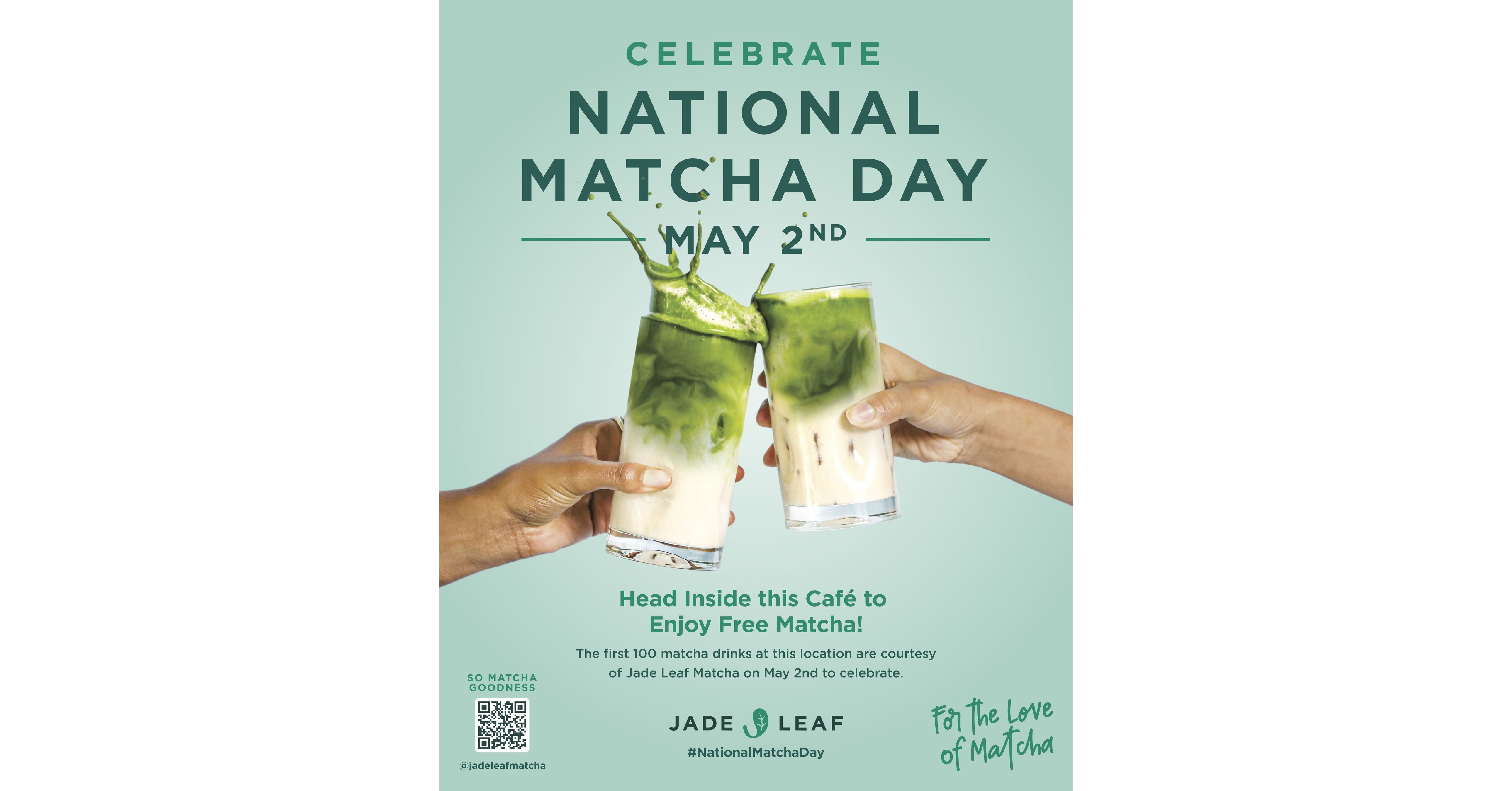 So Matcha to Celebrate Jade Leaf Celebrates Second Annual National