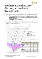 Southern Extension Zone discovery expanded at Trundle Park