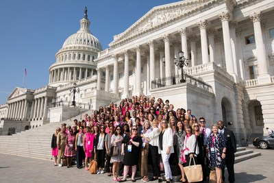 Paula Schneider, Susan G. Komen President and CEO, joined hundreds of volunteers in advocating for public policies to support breast cancer patients. This year, more than 200 volunteers met virtually with members of Congress to urge immediate action.