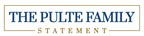 Eldest Son of PulteGroup Founder William J. Pulte Issues Statement on Controversial Management at PulteGroup and Lawsuit