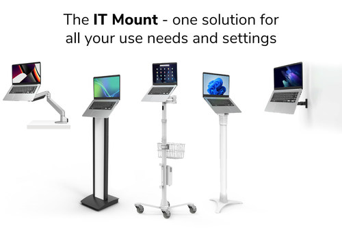 IT mount - VESA 100 mounting plate to deploy laptops on any stand