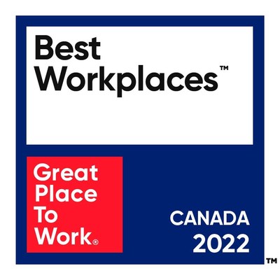 CWB is number 20 on the list of 50 Best Workplaces, rising eight spots from 2021 and marking the third year in a row it has appeared on the list. (CNW Group/CWB Financial Group)